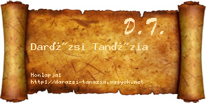 Darázsi Tanázia névjegykártya